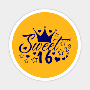 Sweet 16 - Orange Magnet